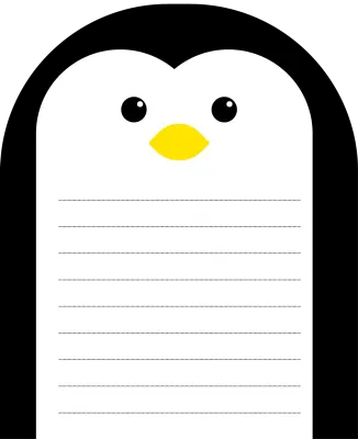 펭귄메모지디자인