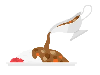 カレーライスのイラスト