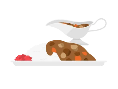 カレーライスのイラスト