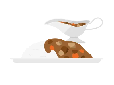 カレーライスのイラスト