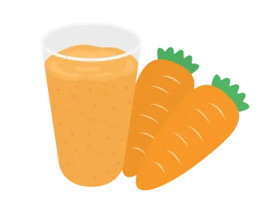 キャロットジュースのイラスト