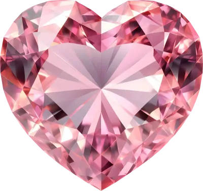 하트모양 핑크 보석