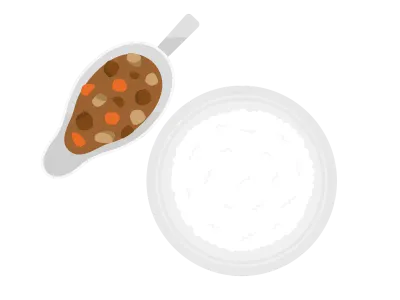 カレーライスのイラスト
