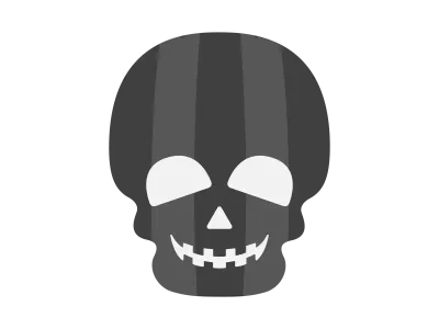 スカルのキャラクターのイラスト