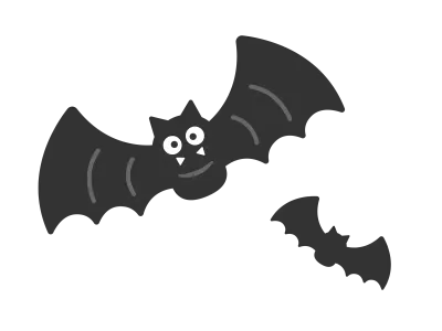 コウモリのイラスト