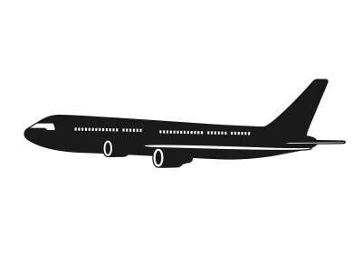 飛行機のアイコンイラスト
