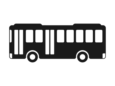 バスのアイコンイラスト