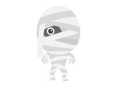 包帯男のキャラクターのイラスト