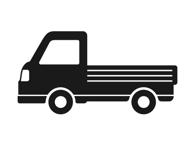 軽トラックのアイコンイラスト