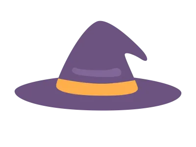 魔女の帽子のイラスト