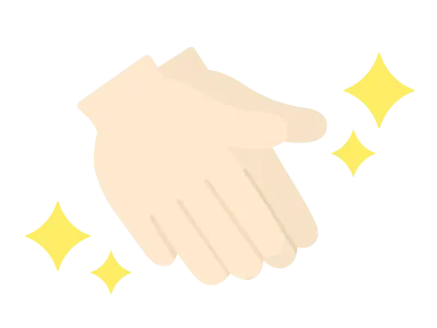 手の除菌のアイコンイラスト