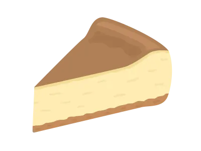 チーズケーキのイラスト