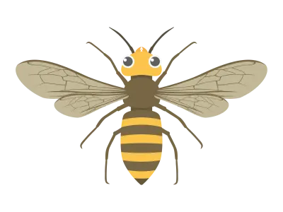 スズメバチのイラスト