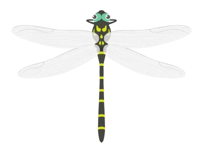 オニヤンマのイラスト