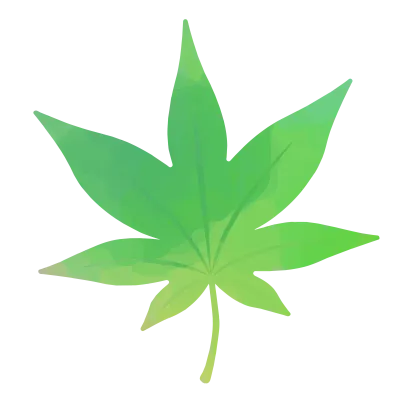 紅葉の葉の水彩イラスト