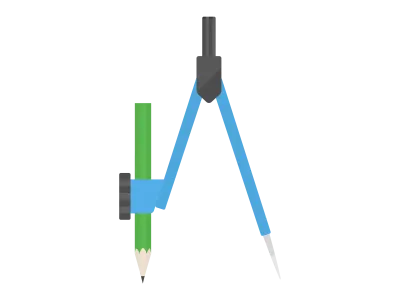 コンパスのイラスト