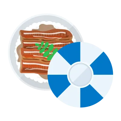 うな丼のイラスト