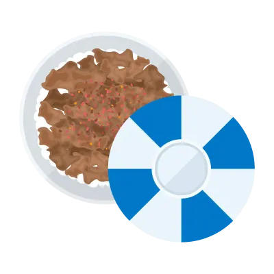 牛丼のイラスト