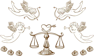 Cupid and scale of love