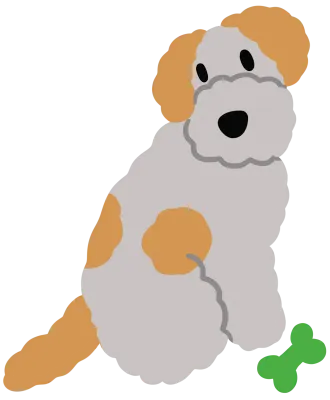 귀여운 개 일러스트