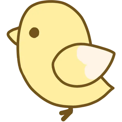Cute cartoon chicken baby