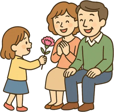 家の月イラスト