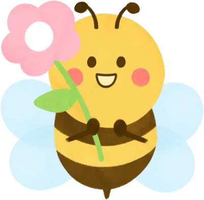 꽃따오는 귀여운 꿀벌