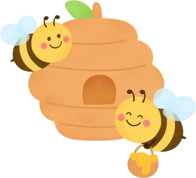 꿀벌집과 꿀벌들