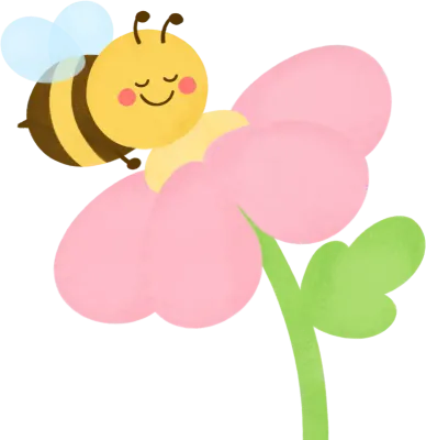 꽃향기 맡는 귀여운 꿀벌