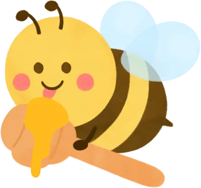 꿀먹는 귀여운 꿀벌