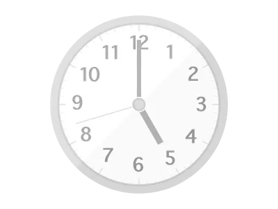 掛け時計のイラスト