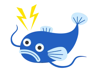 地震を予知するナマズのイラスト