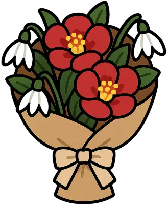 redbouquet, 선명한컬러꽃, 플랫아트소스, 감성그래픽소품, 고급스러운부케, 포인트드로잉, 부케스티커, 강렬한색감, 리본장식부케, 웨딩플라워, 포스터꾸미기, 꽃패턴추천, 레드