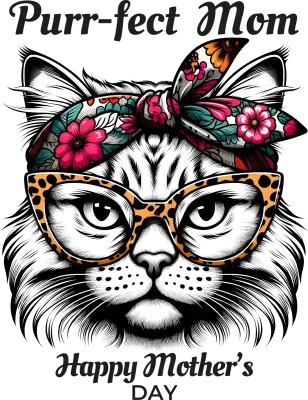 행복한 어머니의 날 고양이