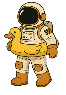 오리 튜브 우주비행사