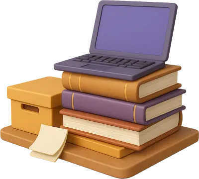 과제와 협업 3D 일러스트