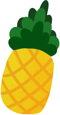 파인애플일러스트,파인애플