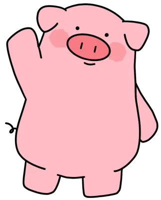 귀여운 돼지 캐릭터
