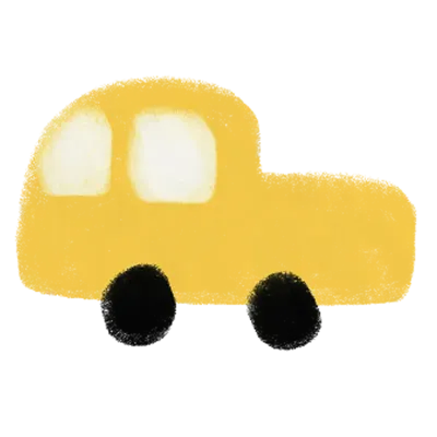 손으로 그린 트럭