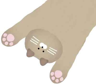 거꾸로 매달린 갈색 고양이