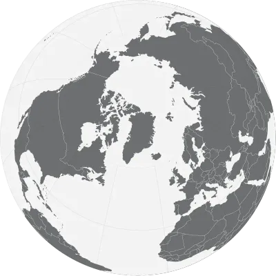 지구본 위의 지도