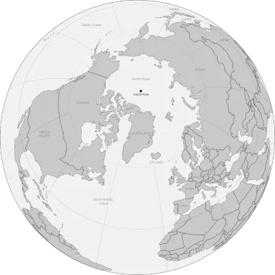 지구본 위의 지도