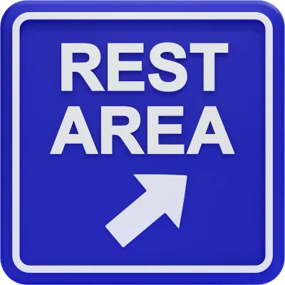 Rest Area Direction Sign