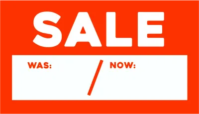 Hand Drawn Blank Sale Price Label Tag for Products Promotion