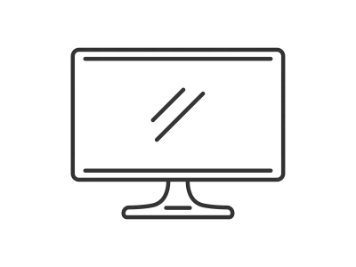 テレビモニターのアイコン