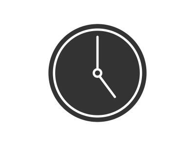 掛け時計のシルエット