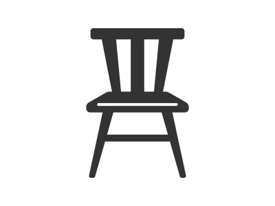 椅子のシルエット