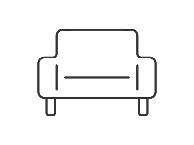 シングルソファのアイコン