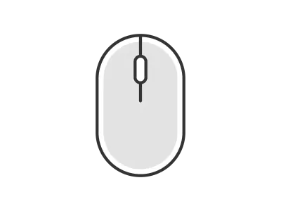 マウスのアイコンのイラスト