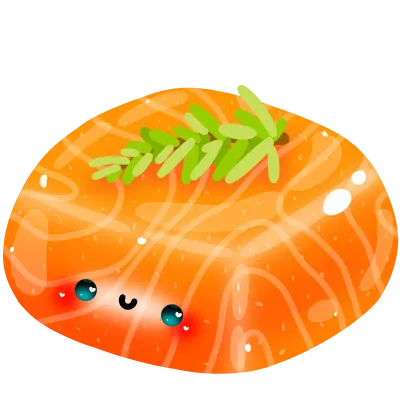 Kawaii salmon png